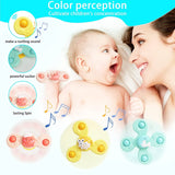 [Ready Stock] 3 in 1 Baby Kids Spinner Toy Cartoon Bath Toys
