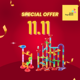 [11days Promotion] Building Blocks Marble Run Toy