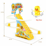 [11days Promotion] Duck Dinosaur Climbing Stairs Stair Race Track Toys