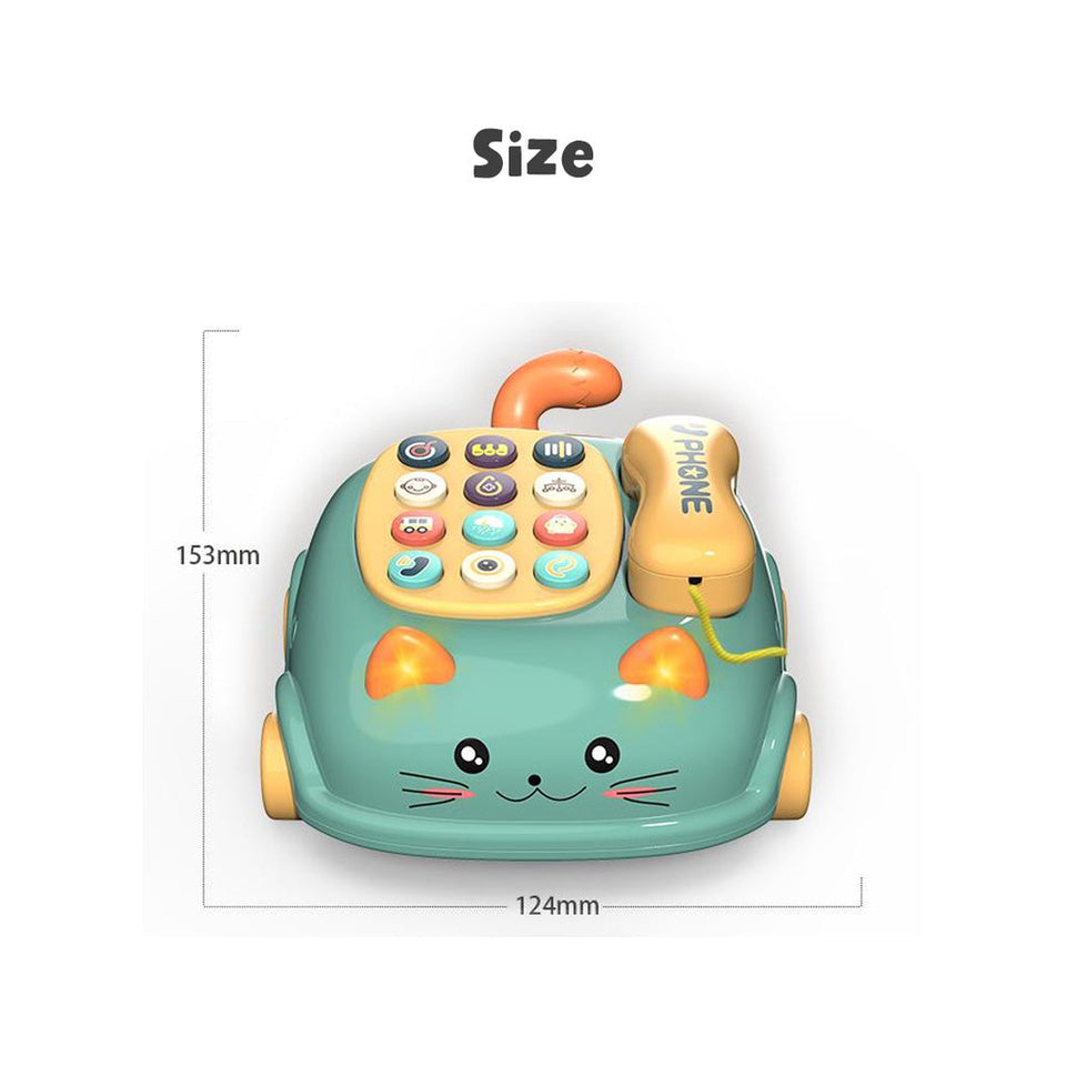[11days Promotion] Baby Toys Cat Telephone Toy Kids Baby