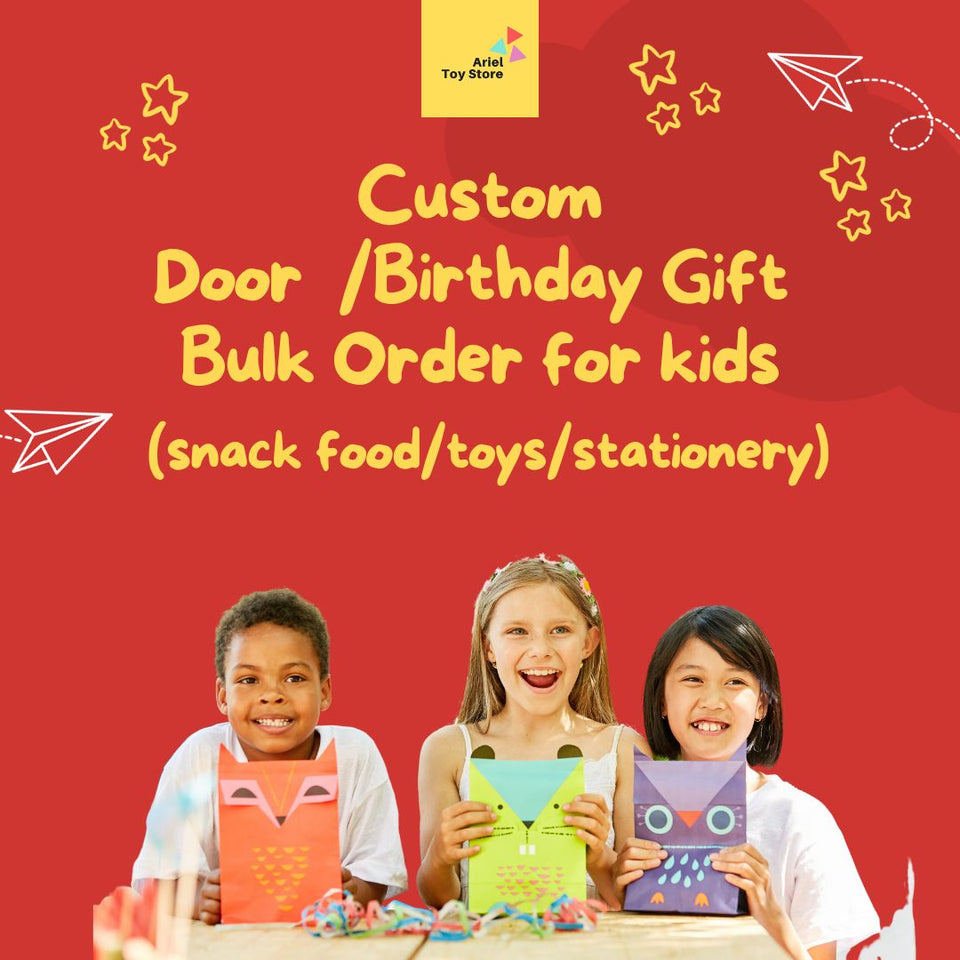 Custom Gifts for Kids' Birthday Parties (MOQ 10 Set)