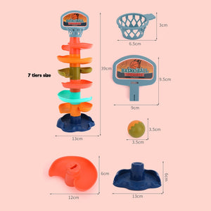 [11days Promotion]Basketball Rolling Slide Ball Stack Tower Gliding Baby