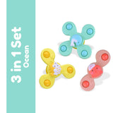 [11days Promotion] 3 in 1 Baby Kids Spinner Toy Cartoon Bath Toys