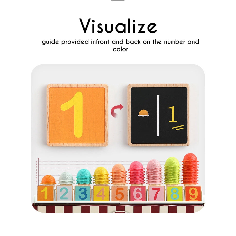 [Limited Stock] Ice Cream Game and Logic Counting Math Toy