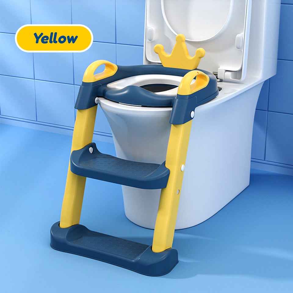 [Ready Stock]Toilet Potty Training Seat with Adjustable Ladder