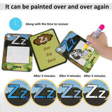 [Ready Stock] Magic Painting Reusable Learning ABC Number Flash Card