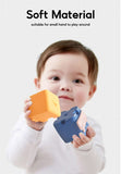 【Online Exclusive Sales】6 in 1 Baby Toy Soft Silicone Chewable Blocks Animal