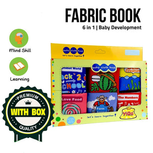 [Ready Stock] New! 6 in 1 Educational Soft Cloth Book for kids