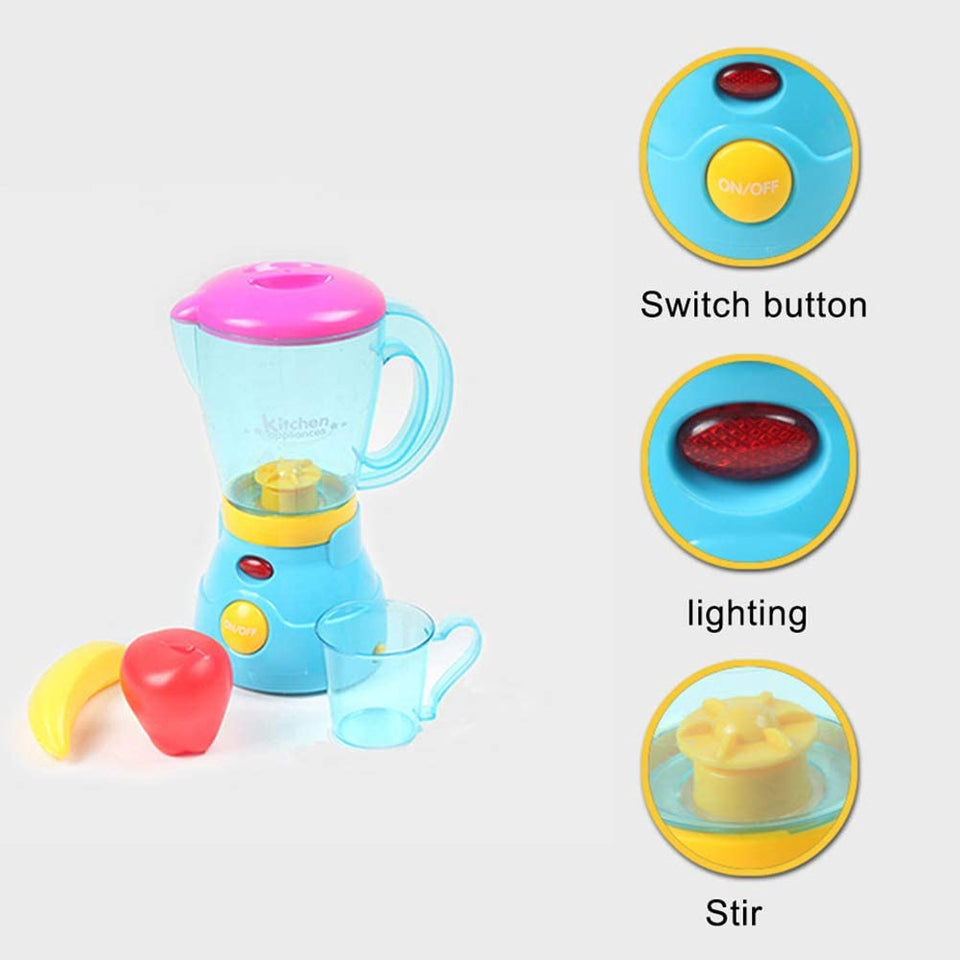 【Ready stock】Plastic Real Function Kitchen Playset Toaster Mixer Toy