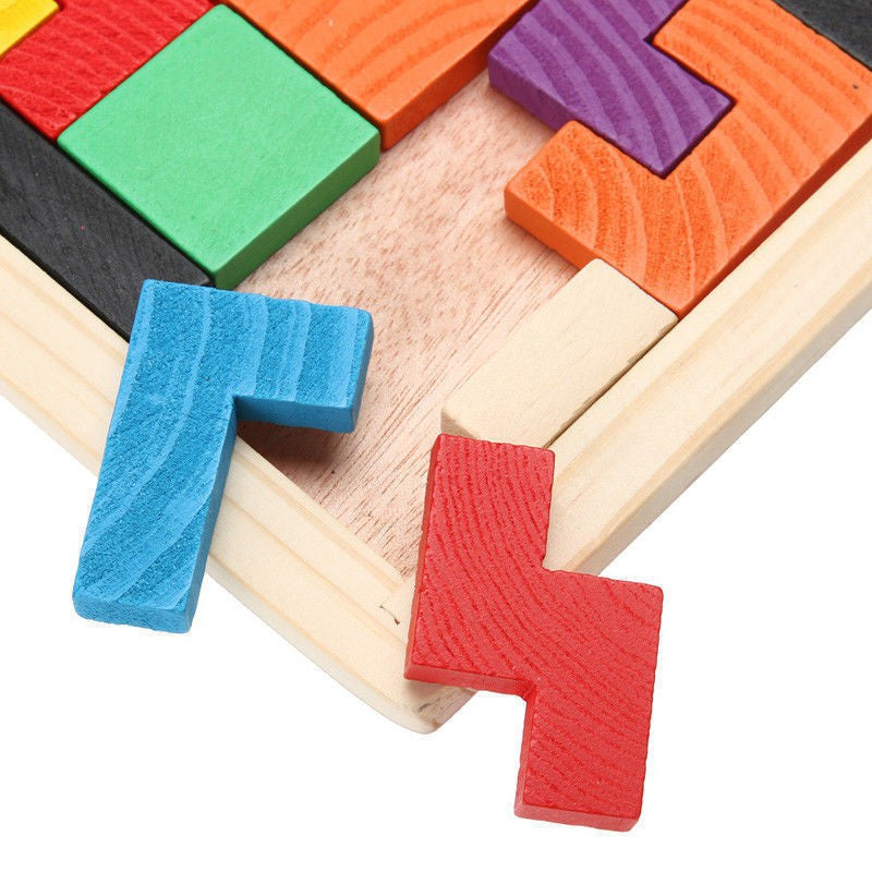 .com: ArtCreativity Wooden Tangram Puzzles for Kids, Set of