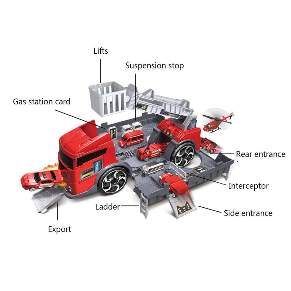[Ready Stock] Transformation Fire Engine Truck Toy