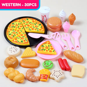Kitchen Playset Western Food Dim Sum Food Toy