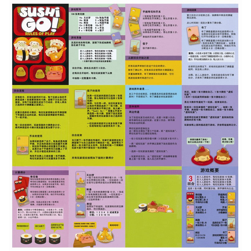 Sushi Go Multiplayer Family Card Game