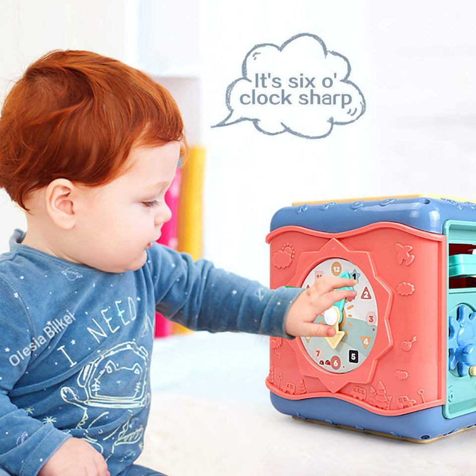 [Online Exclusive Sales]6 in 1 Baby Activity Cube for Newborn