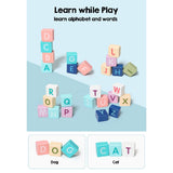 【Online Exclusive Sales】100Pcs Wood Building City Learning Educational Wooden Blocks Kids Toy