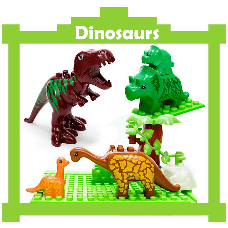 [Ready Stock]40 Pcs Best Dinosaur Toy Blocks Set Kids