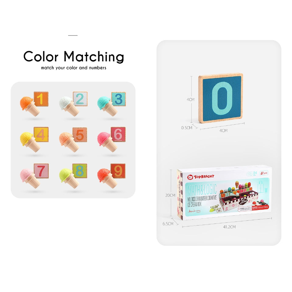 [Limited Stock] Ice Cream Game and Logic Counting Math Toy