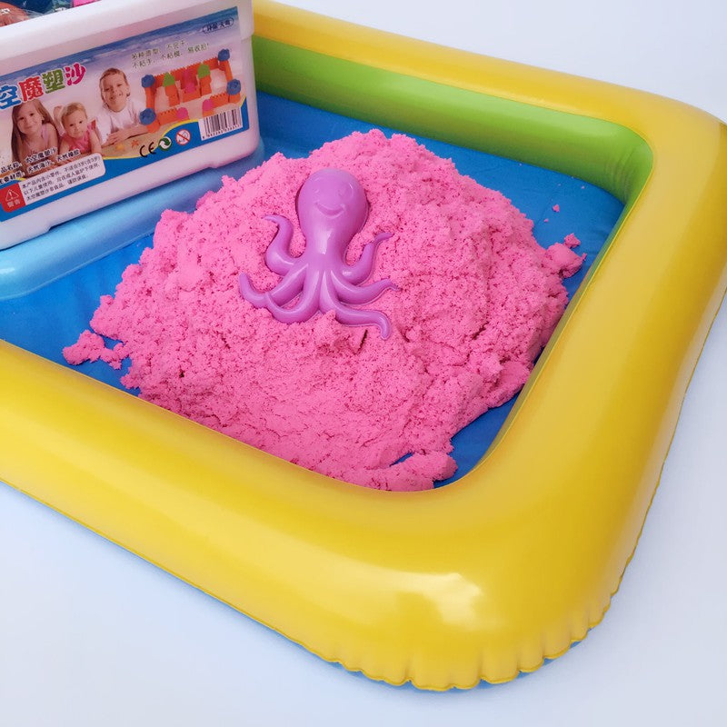 【Online Exclusive Sales】2kg Dynamic Eco Sand Castle Play Set Kids Toy with 49Pcs Accessories