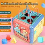 [Online Exclusive Sales]6 in 1 Baby Activity Cube for Newborn
