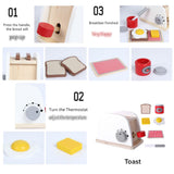 [Ready Stock] Wooden Kitchen Barista Playset (Free Pancake Toy Set)