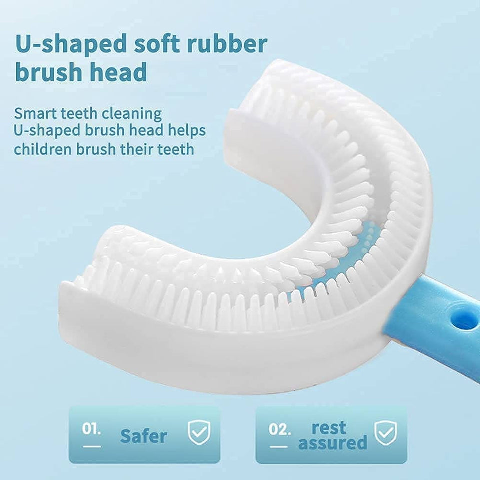 [Ready Stock] 2-12 Years Old U-Shape Toothbrush