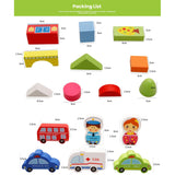 【Online Exclusive Sales】100Pcs  Wooden Blocks Building Learning Educational Kids Toy