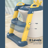 [Ready Stock]Toilet Potty Training Seat with Adjustable Ladder