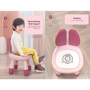 [Ready Stock] Children Kids Chair Backrest Stool Anti-slip