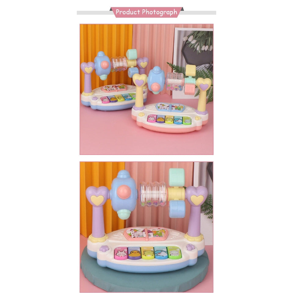 [Ready Stock]Baby Kids Electric Musical Piano Keyboard Drum Playing Toy (Chinese Song)