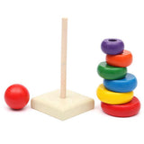 【Online Exclusive Sales】 Sales Montessori 6 Ring Sensory early Learning Rainbow tower 14cm