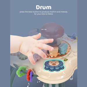 [Online Exclusive Sales]Mini Musical Table Activity Sound Music Drum Early Learning 18cm