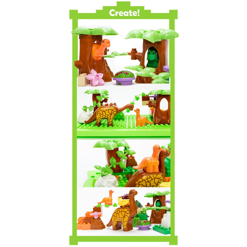[Online Exclusive Sales] 40 Pcs Dino Paradise Dinosaur Blocks Set Kids